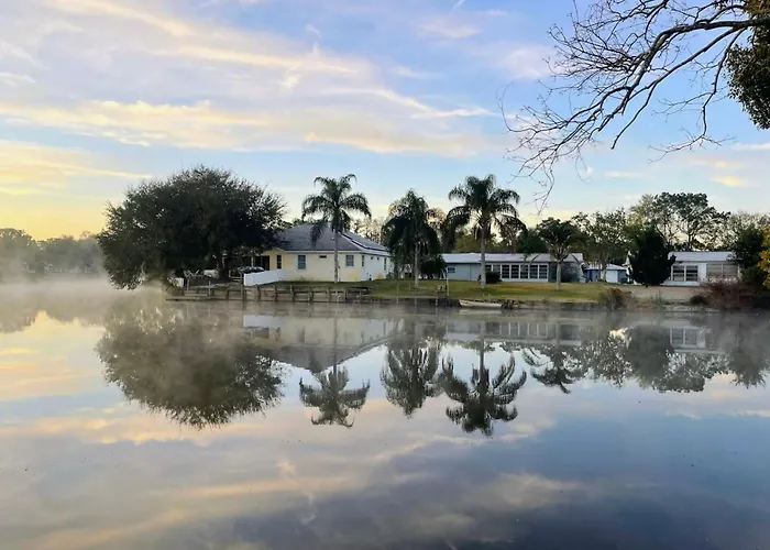 Private Tropical Waterfront Sanctuary W Pool, Hot Tub & An Island! Pet Friendly